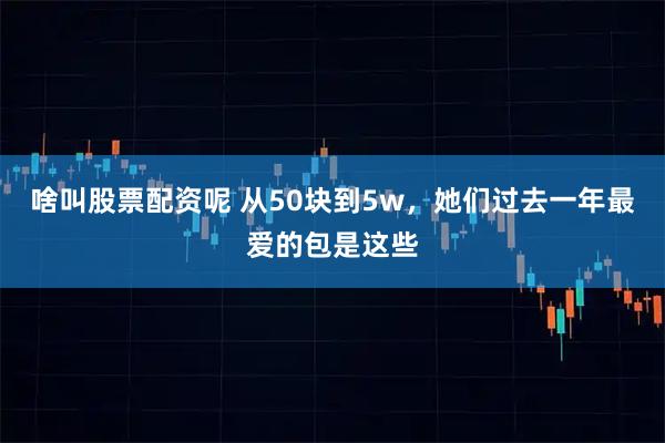 啥叫股票配资呢 从50块到5w，她们过去一年最爱的包是这些